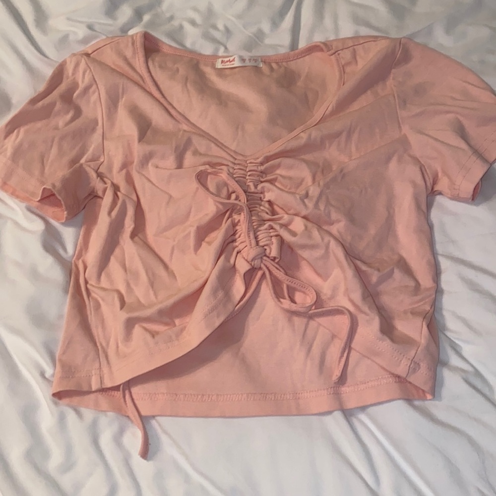 Pink crop top, romwe brand, size medium